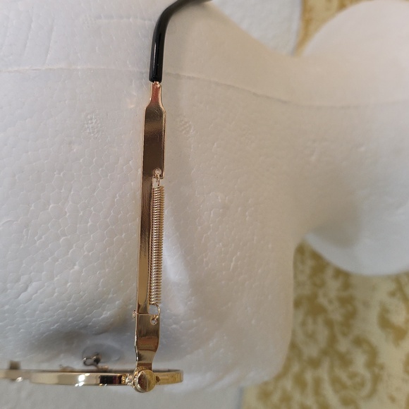 Pair Unisex Retro Round Metal Frame Glasses - Picture 3 of 5